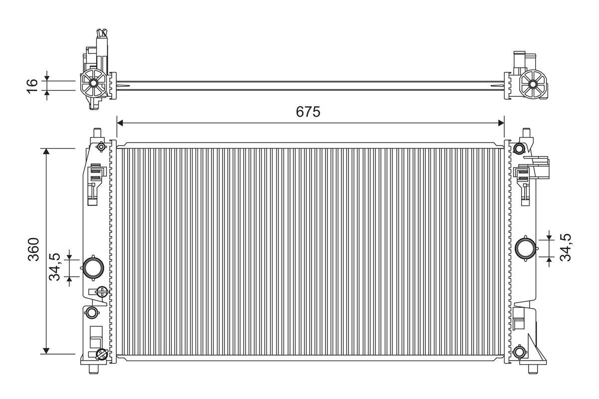 VALEO Engine radiator Article number: 701318 cheaply