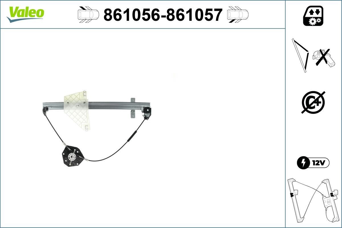 VALEO Window regulator Article number: 861056 cheaply