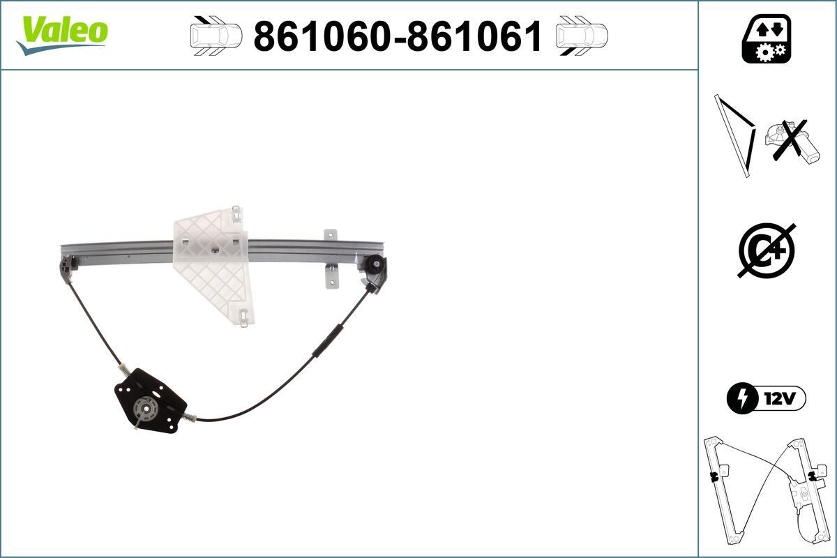 VALEO Window regulator Article number: 861060 cheaply