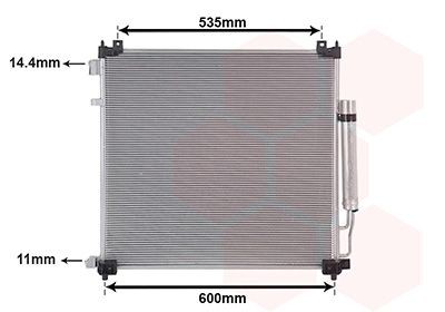 VAN WEZEL Air conditioning condenser Article number: 02015708 cheaply