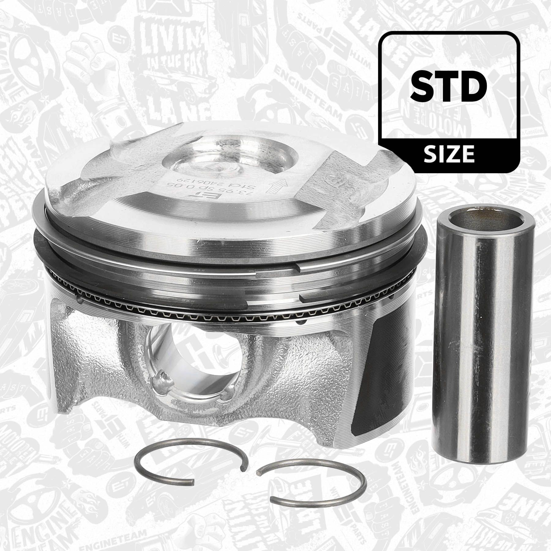 ET ENGINETEAM Piston Article number: PM015600 cheaply