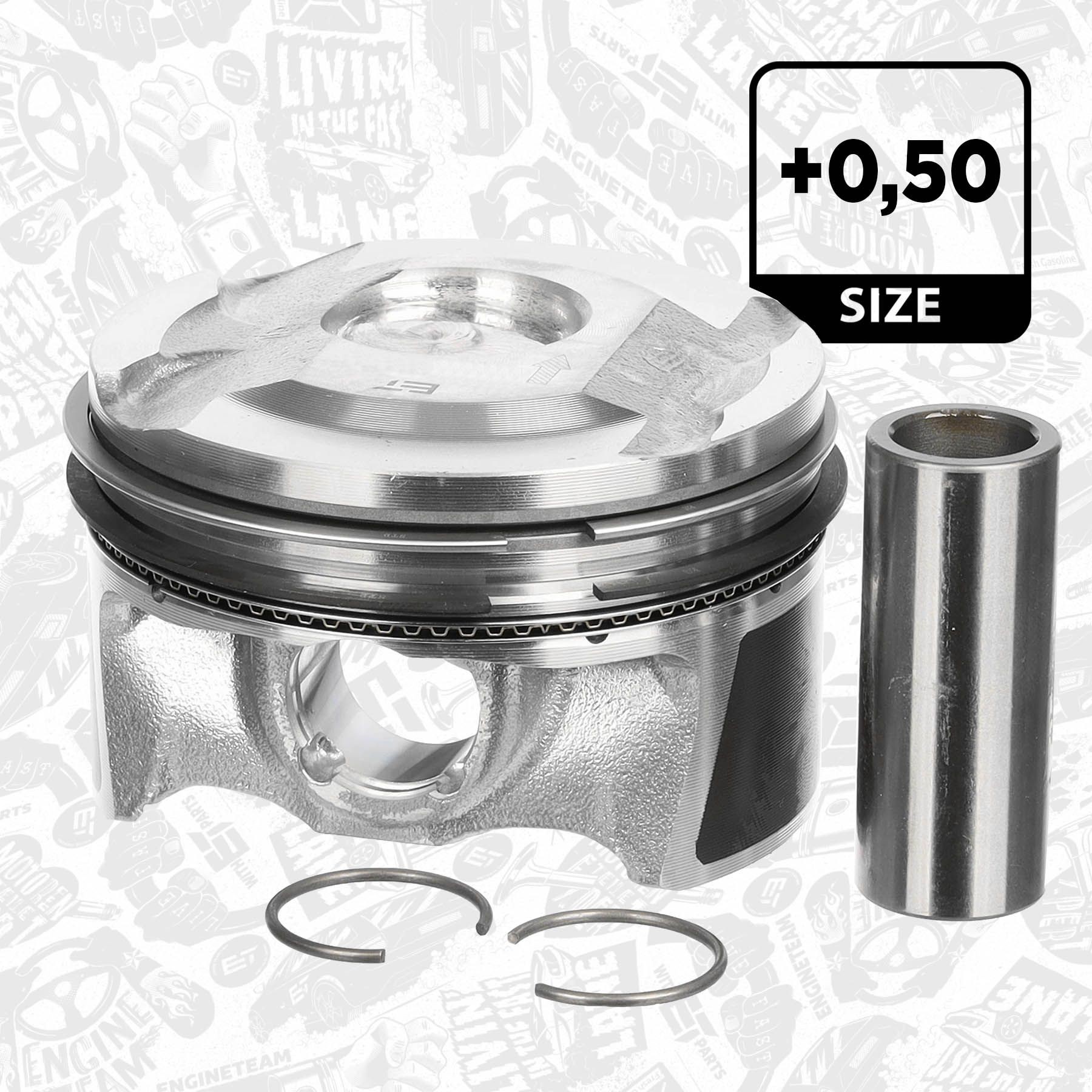 ET ENGINETEAM Piston Article number: PM015650 cheaply