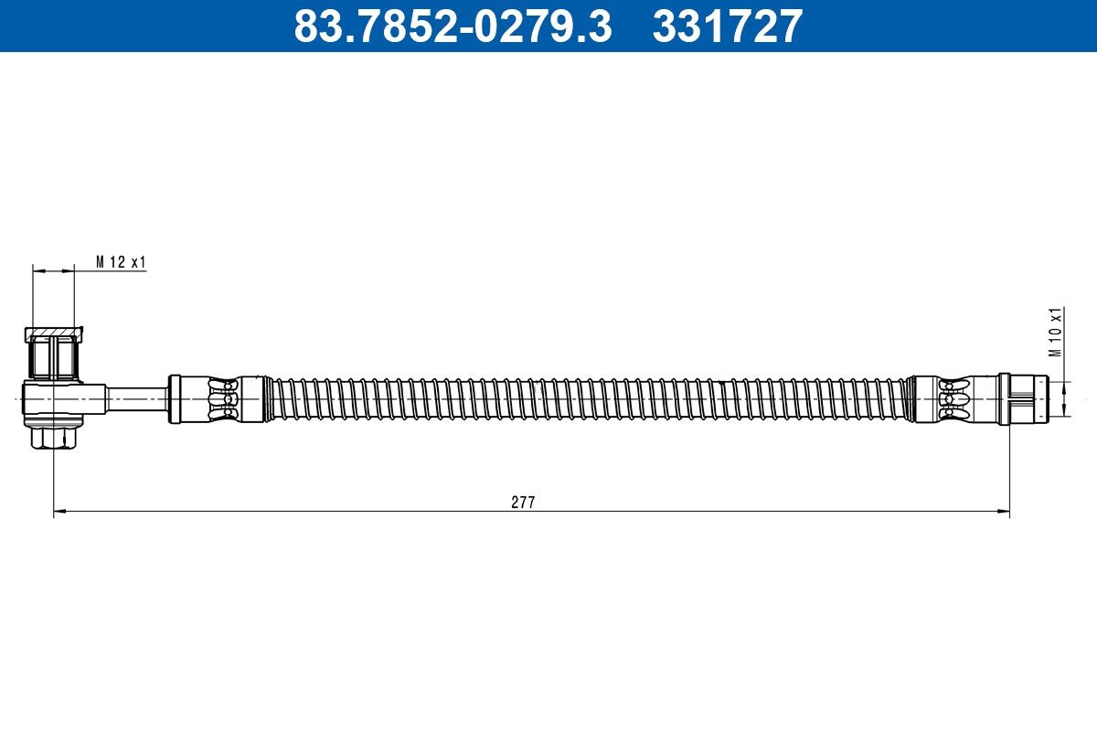 ATE Brake hose Article number: 83.7852-0279.3 cheaply