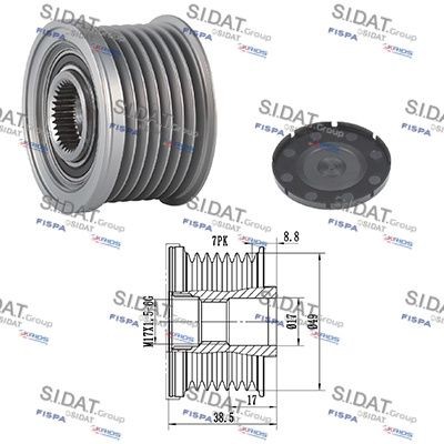 SIDAT Alternator Freewheel Clutch Article number: 455283 cheaply