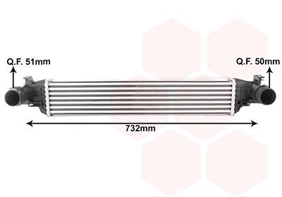 VAN WEZEL Intercooler Article number: 21014700 cheaply