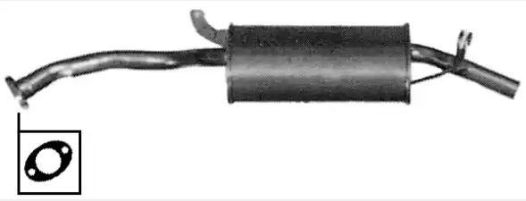 VEGAZ Rear silencer Article number: MIS-182 cheaply