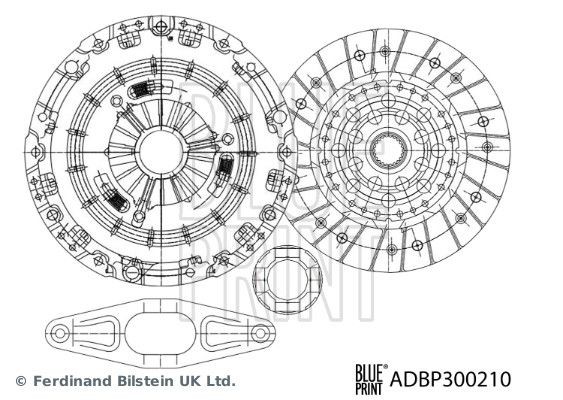BLUE PRINT Clutch kit Article number: ADBP300210 cheaply