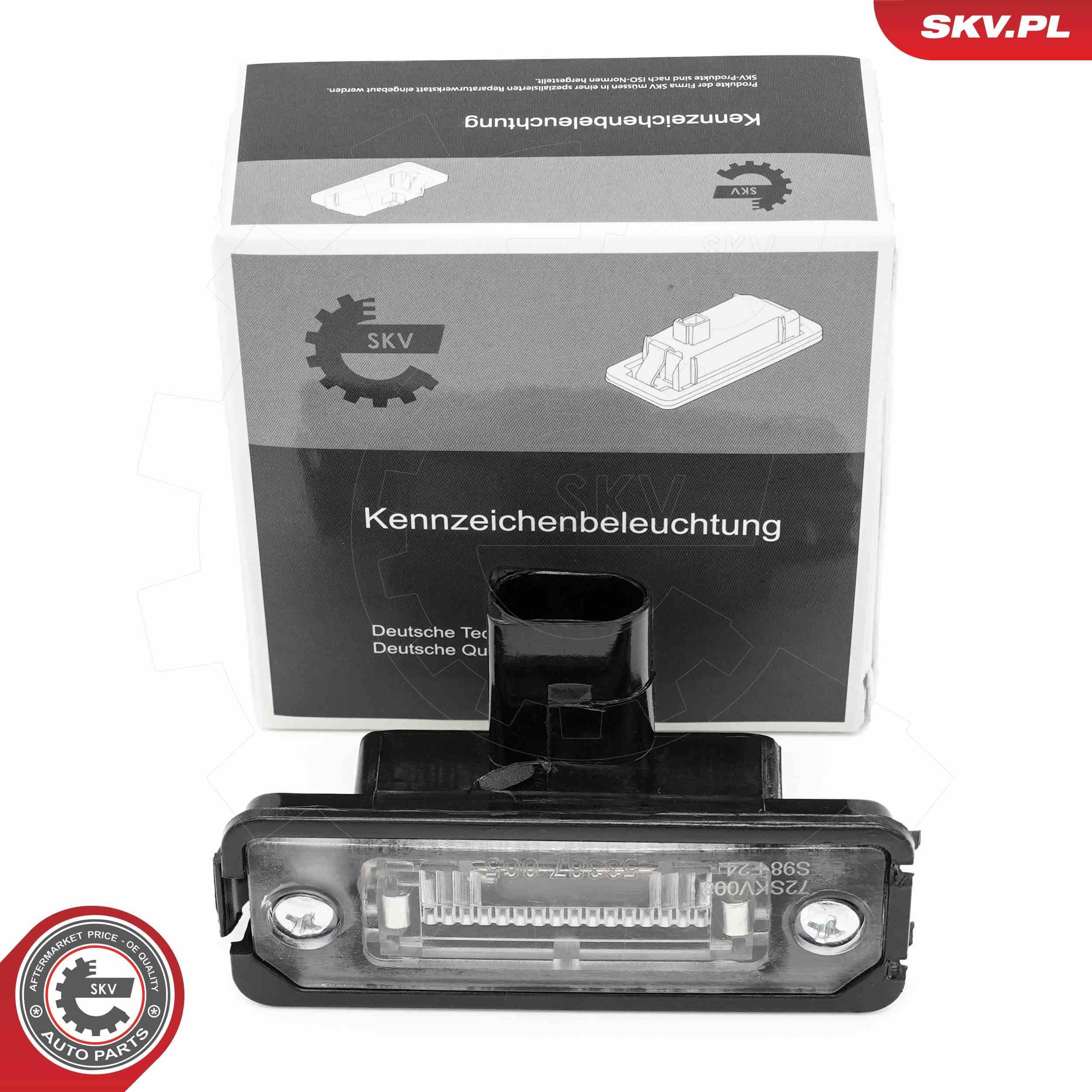 ESEN SKV Licence Plate Light Article number: 72SKV003 cheaply