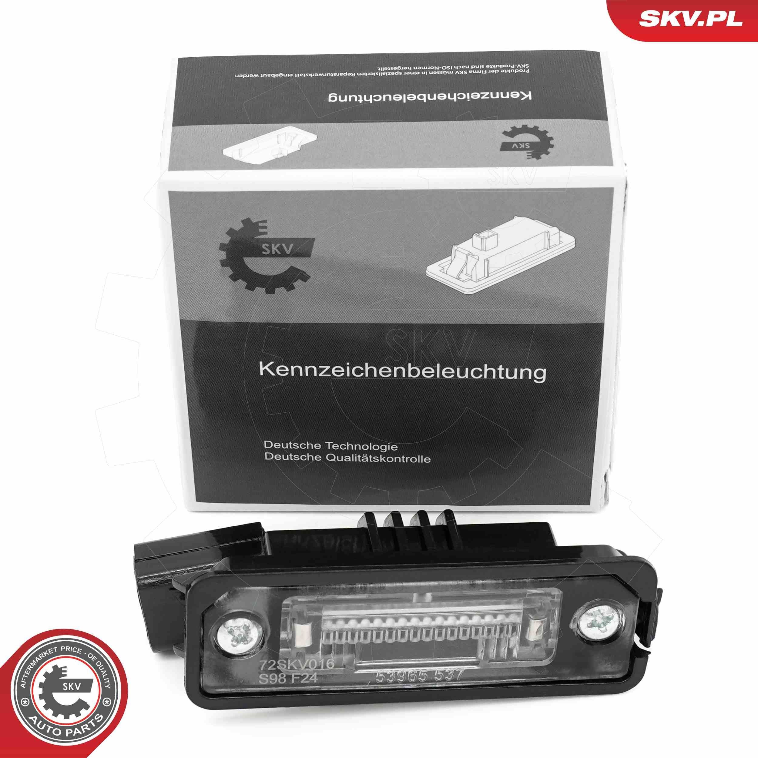 ESEN SKV Licence Plate Light Article number: 72SKV016 cheaply