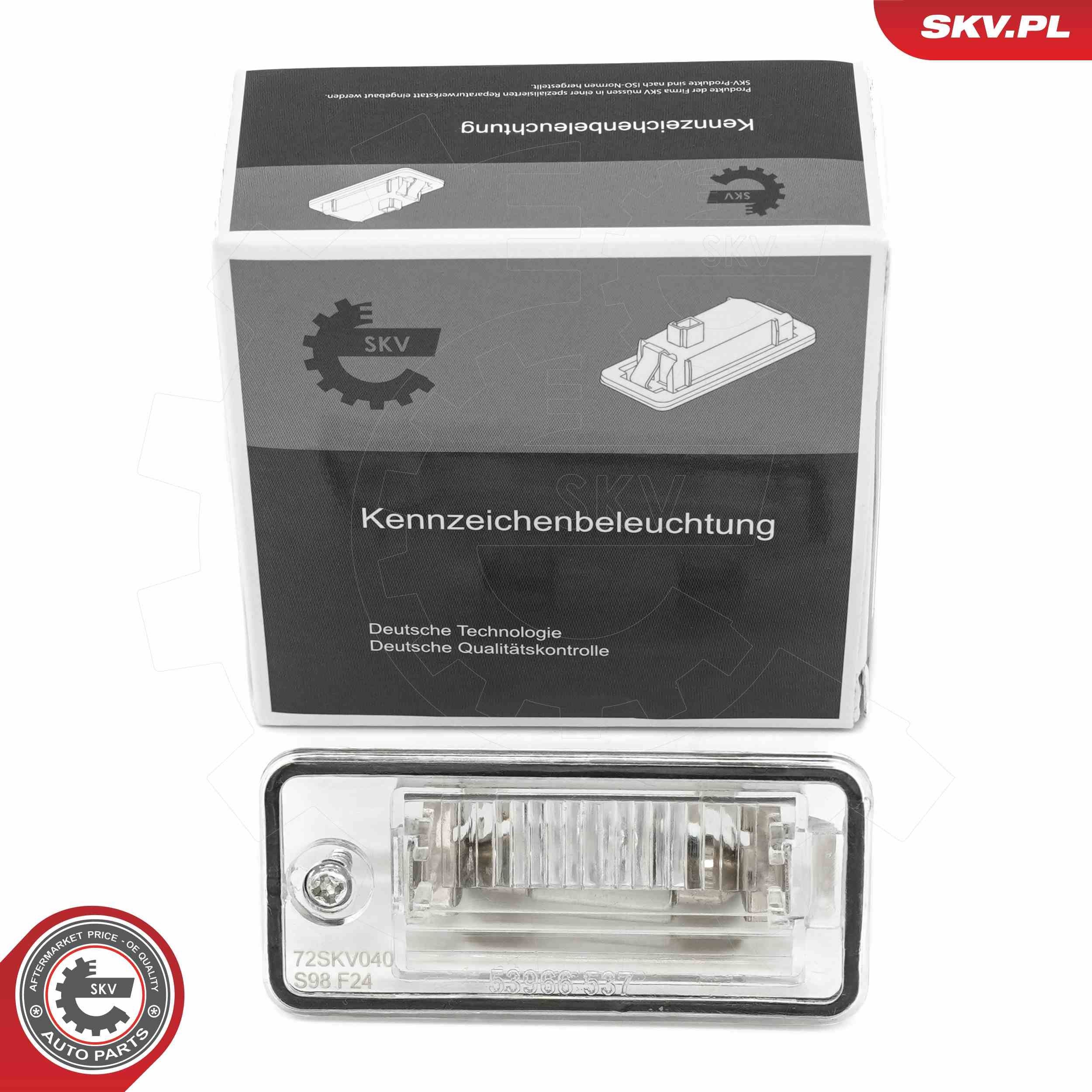 ESEN SKV Licence Plate Light Article number: 72SKV040 cheaply