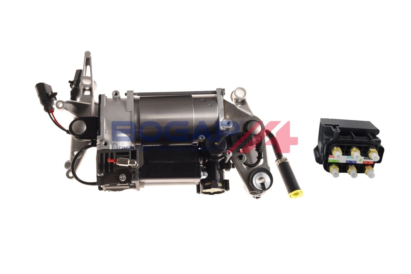 BOGAP A3428118 Air suspension compressor TOUAREG 3.0 V6 TSI 290 PS Petrol 2018