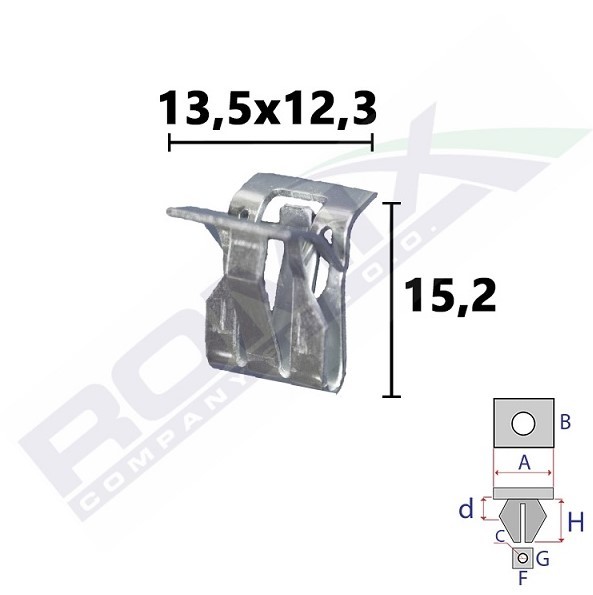 ROMIX Clip, trim / protective strip Article number: C70855 cheaply