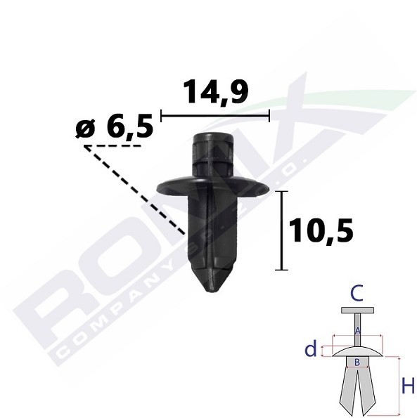 ROMIX Clip, trim / protective strip Article number: C70860 cheaply