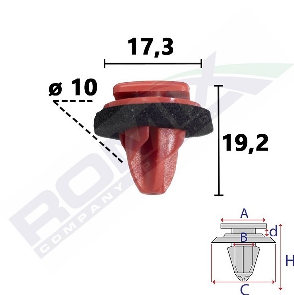 ROMIX Clip, trim / protective strip Article number: C70863 cheaply