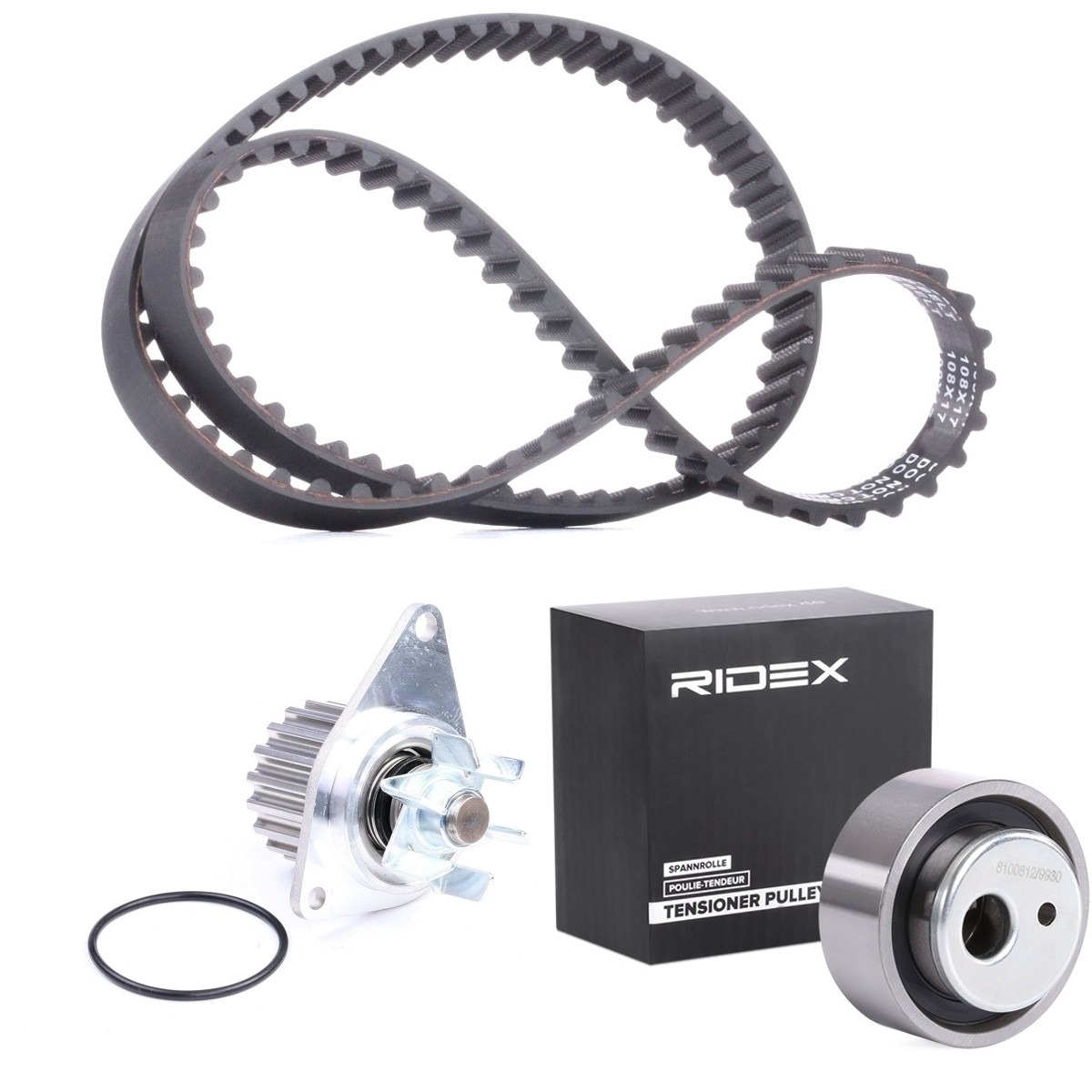 RIDEX Water pump and timing belt kit Article number: 3096W0728 cheaply