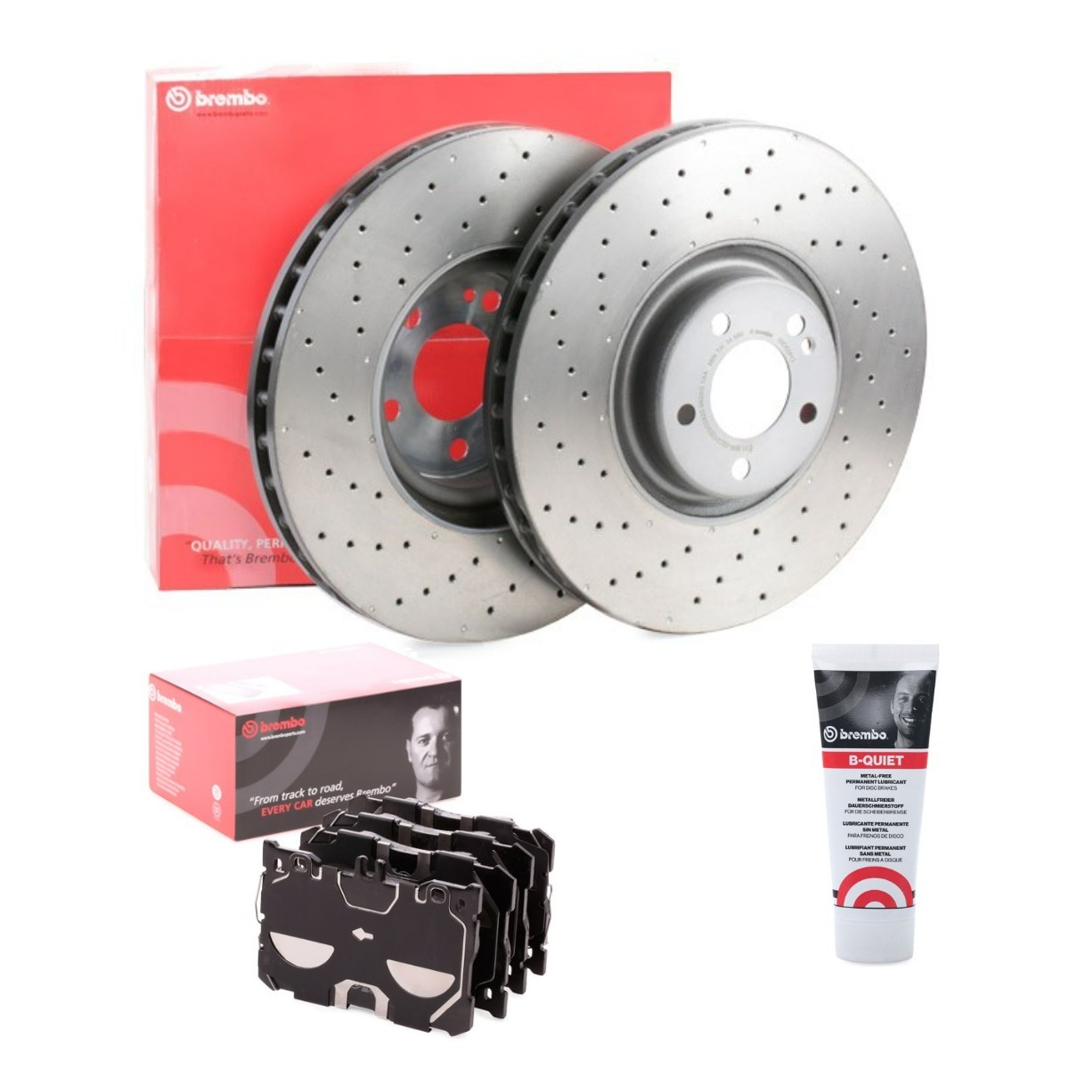 BREMBO Brake discs and pads set Article number: BRB3405N0154 cheaply