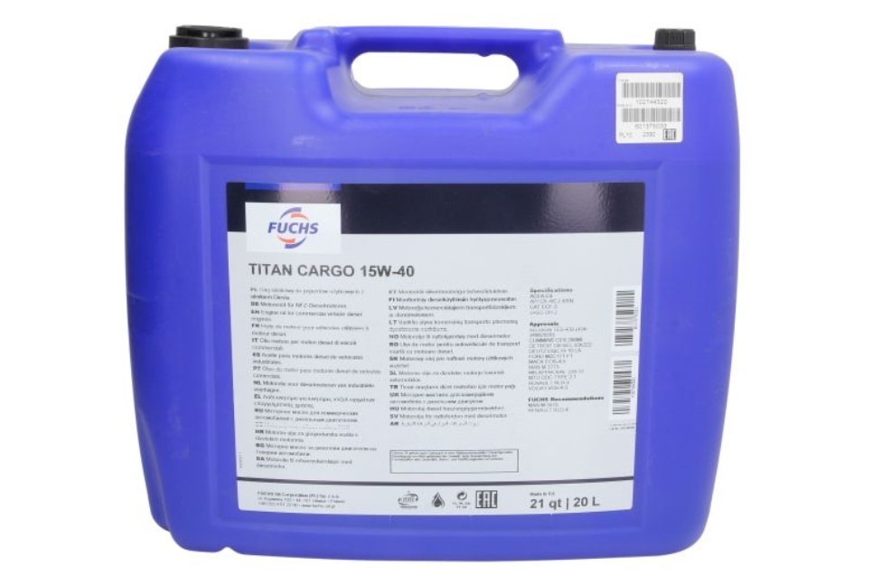 FUCHS Engine oil Article number: 601375033 cheaply