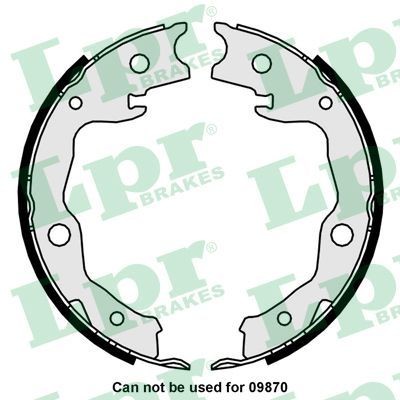 LPR Handbrake shoes Article number: 01034 cheaply