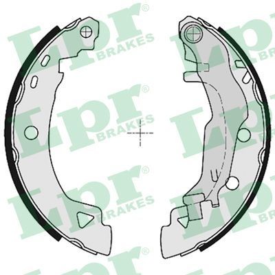 LPR Brake Shoe Set Article number: 04380 cheaply