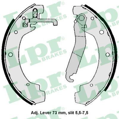 LPR Brake Shoe Set Article number: 04570 cheaply
