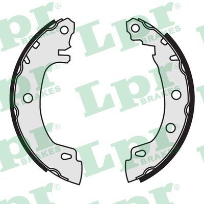 LPR Brake Shoe Set Article number: 07170 cheaply