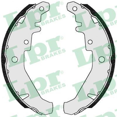 LPR Brake Shoe Set Article number: 07310 cheaply
