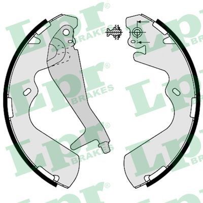 LPR Brake Shoe Set Article number: 08240 cheaply