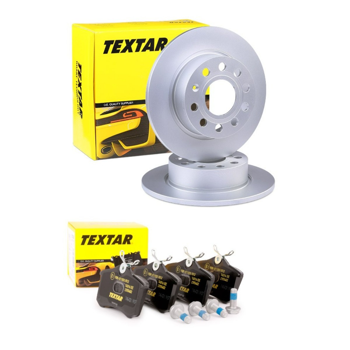 TEXTAR Brake discs and pads set Article number: TXR3405N0025 cheaply