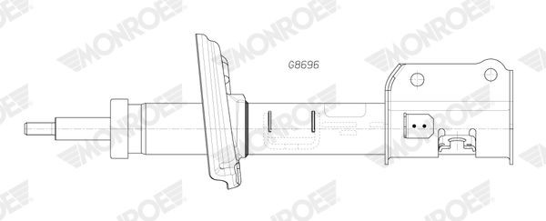 MONROE Shock absorber Article number: G8696 cheaply