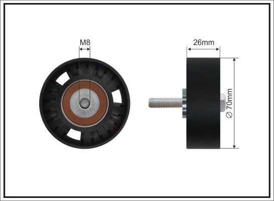 CAFFARO Galet enrouleur de courroie d'accessoire UGS: 285-01 SC à bon prix