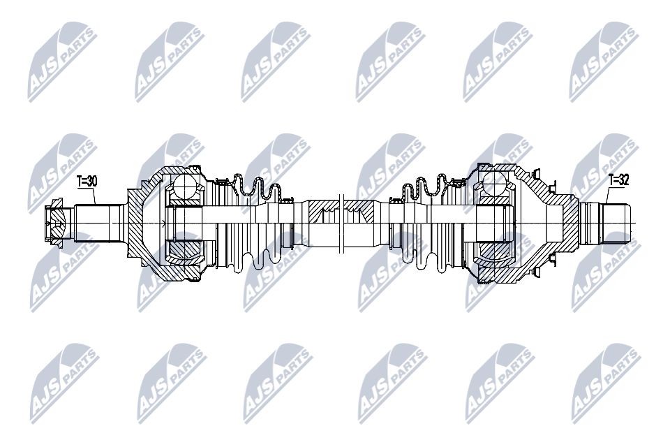 NTY Drive shaft Article number: NPW-BM-219 cheaply