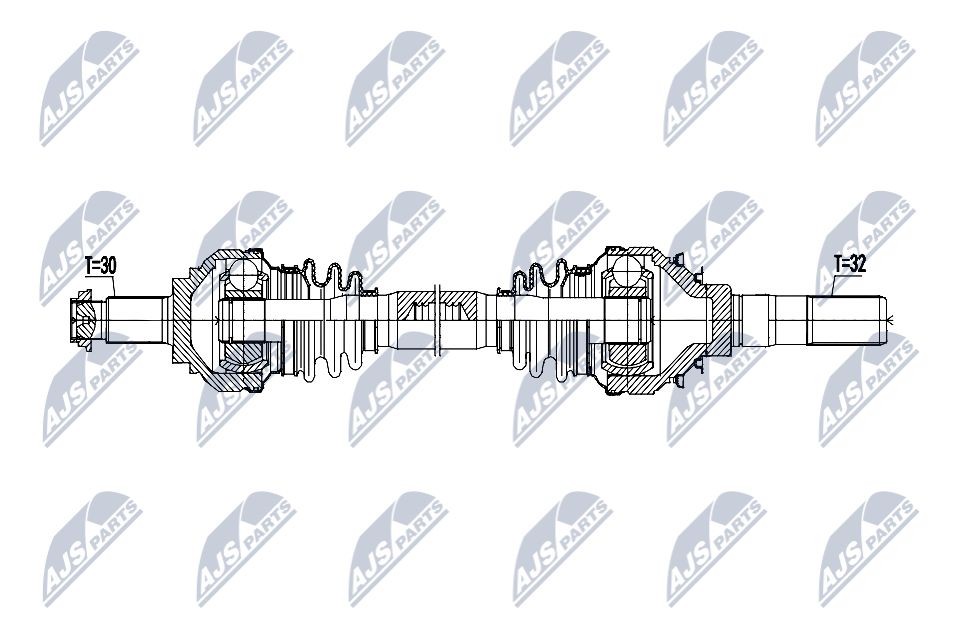 NTY Drive shaft Article number: NPW-BM-220 cheaply
