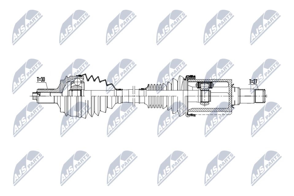 NTY Drive shaft Article number: NPW-ME-204 cheaply