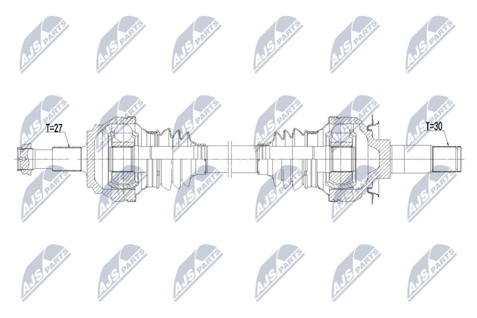 NTY Drive shaft Article number: NPW-ME-227 cheaply