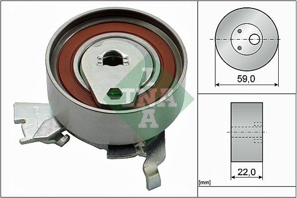 INA Timing belt tensioner pulley Article number: 531 0273 30 cheaply