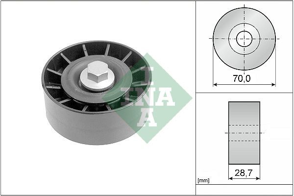 INA Deflection / Guide Pulley, v-ribbed belt Article number: 532 0254 10 cheaply