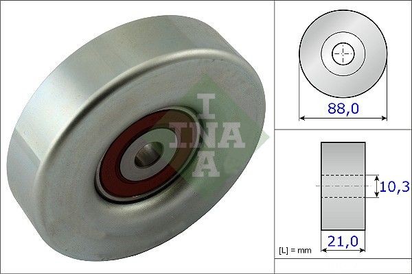 INA Deflection / Guide Pulley, v-ribbed belt Article number: 532 0618 10 cheaply