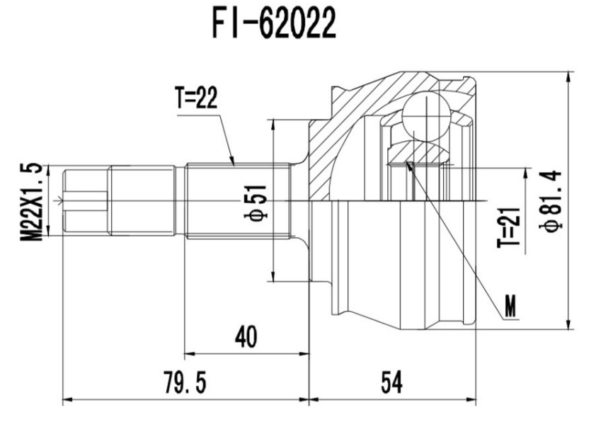 PROCARO Joint kit, drive shaft Article number: 77-FI-400 cheaply