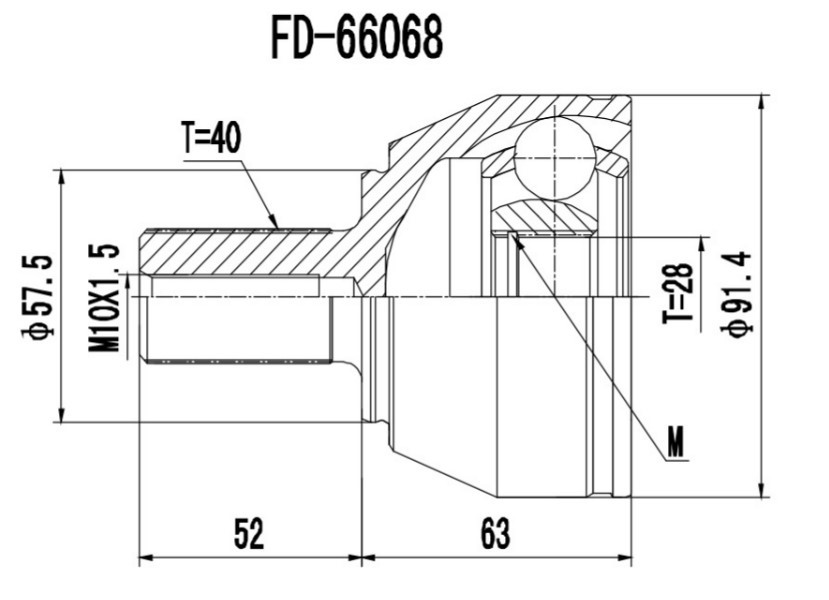 PROCARO Joint kit, drive shaft Article number: 77-FO-610 cheaply