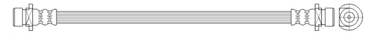 K&K Brake hose Article number: FT0185 cheaply