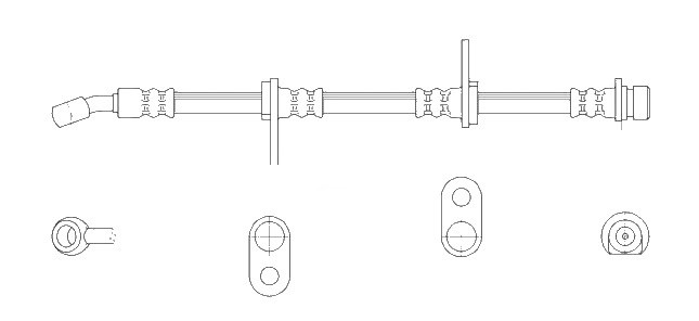 K&K Brake hose Article number: FT3240 cheaply