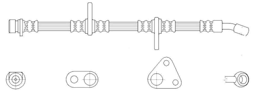 K&K Brake hose Article number: FT3511 cheaply