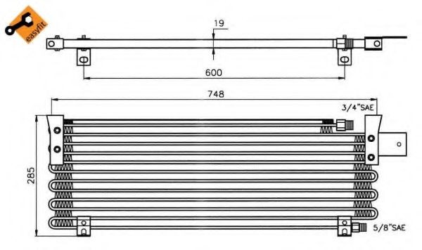 NRF Air conditioning condenser Article number: 35001 cheaply