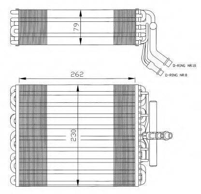 NRF Air conditioning evaporator Article number: 36012 cheaply