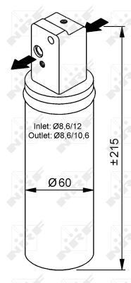 NRF Air conditioning evaporator Article number: 36067 cheaply