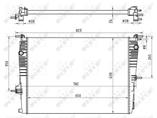 NRF Radiaator, mootorijahutus Artikli number: 53965 soodsalt