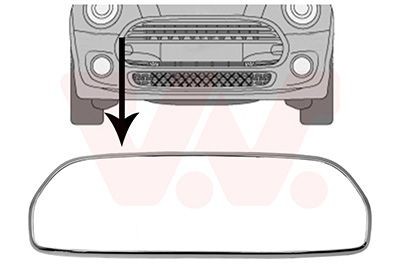 VAN WEZEL Frame, radiator grille Article number: 0529518 cheaply