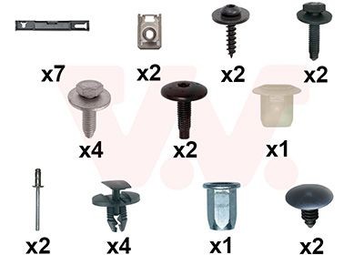VAN WEZEL Mounting Kit, mud guard Article number: 0975796 cheaply