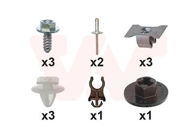 VAN WEZEL 1604796 Montaaæikomplekt, poritiib 500 / 595 / 695 1.4 (312.AXF11, 312.AXF1A) 180 HP Bensiin