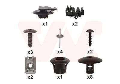 VAN WEZEL Mounting Kit, bumper Article number: 1728793 cheaply